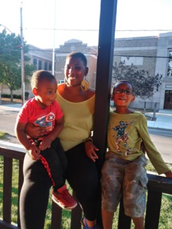 Tacara Windom and her two children. - PHOTO PROVIDED