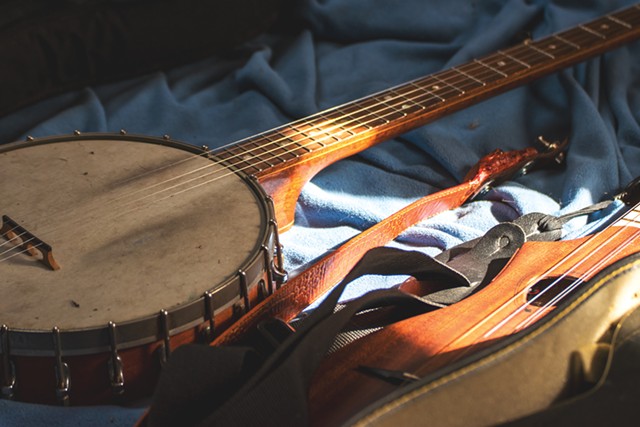 The banjo is a sidearm for Bob Bunce. - PHOTO BY RYAN WILLIAMSON