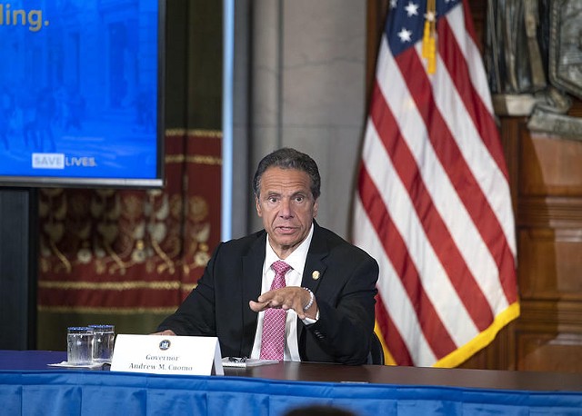 Cuomo at a coronavirus briefing in June, 2020. - CREDIT GOVERNOR CUOMO'S OFFICE