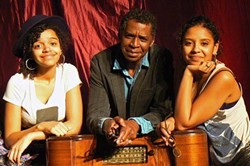 Miché with his daughters, Naomi Fambro, left, and Michael Fambro. - PHOTO PROVIDED