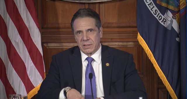 Gov. Andrew Cuomo in early March denied allegations of sexual harassment and said he had no plans to resign. - PHOTO BY KAREN DEWITT / NYS PUBLIC RADIO