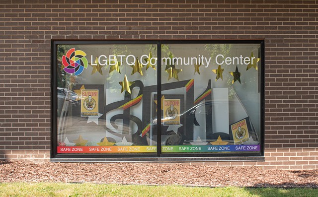 The exterior of Out Alliance's LGBTQ Community Center on College Avenue in the Neighborhood of the Arts in 2020. - PHOTO BY JACOB WALSH