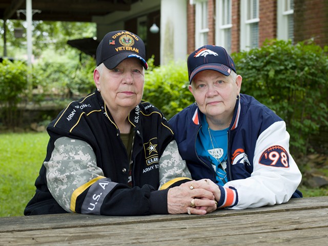"Hank, 76, and Samm, 67, North Little Rock, AR," a portrait by Jess T. Dugan, is part of George Eastman Museum's current exhibit, "To Survive on This Shore: Photographs and Interviews with Transgender and Gender Nonconforming Older Adults." - PHOTO PROVIDED