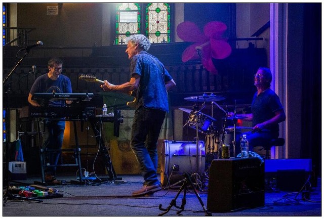 Keyboardist Joe Bellanti, guitarist Dave Ruch, and drummer Corey Kertzie perform live as Organ Fairchild. - PHOTO BY GREG MEADOWS