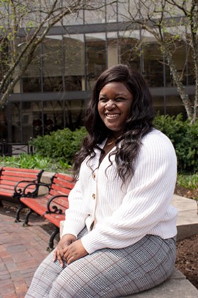Black Students Union President Brianna Garçon was a pivotal member of the Eastman Action Commission for Racial Justice. - PHOTO BY JACOB WALSH