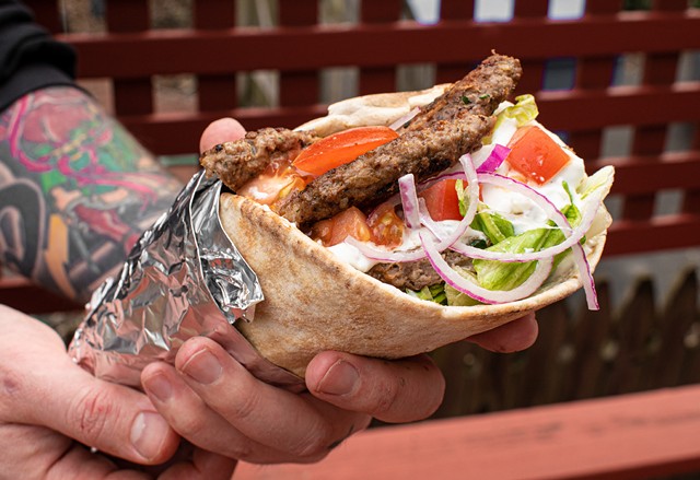 Sub in ground lamb for the spit-roasted meat, and you're on your way to creating an easy-to-make version of gyro pitas. - PHOTO BY JACOB WALSH