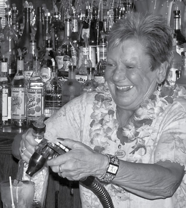 Carolyn Zook worked the bar at The Avenue Pub on Monroe Avenue for more than 30 years. The tavern has been a staple of Rochester's gay bar scene since 1975. - PHOTO COURTESY OF OVE OVERMYER