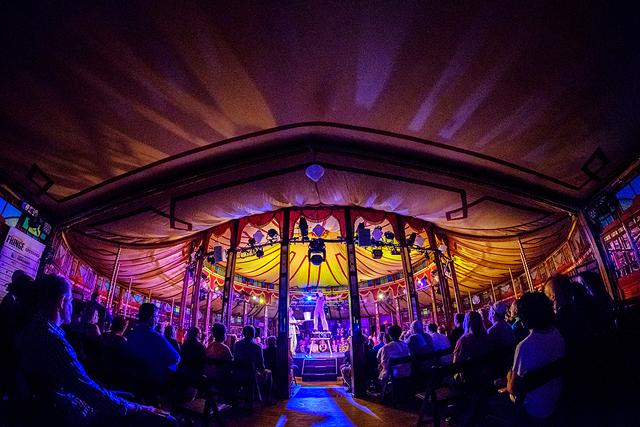 A new variety show created and directed by Las Vegas-based Fringe favorite Matt Morgan, titled "Cirque du Fringe: Afterglow," will have its world premier in the Spiegeltent for 13 performances. - PHOTO BY ERICH CAMPING