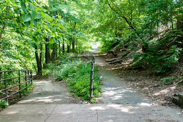 Maplewood Park is connected through two miles of trails situated between the Genesee River and Lake Avenue. - PHOTO BY JACOB WALSH