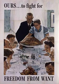 "Freedom from Want" 1943. - COURTESY NORMAN ROCKWELL MUSEUM COLLECTION