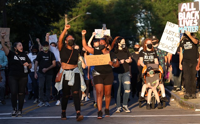 Black Lives Matter demonstrations in response to the death of Daniel Prude unfolded in Rochester almost around the clock in the fall of 2020. - PHOTO BY MAX SCHULTE