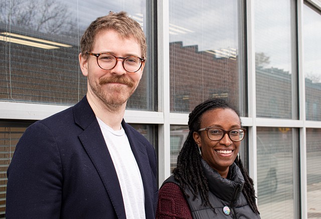 Former Police Accountability Board Executive Director Conor Dwyer Reynolds (left) and former Board Chair Shani Wilson in 2020. - PHOTO BY JACOB WALSH