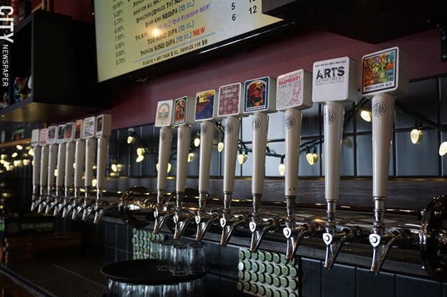 The taps at Three Heads Brewing in Rochester. - PHOTO BY GINO FANELLI