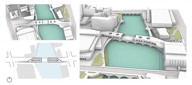 Renderings of what could become of Broad Street bridge. - PROVIDED BY ROCHESTER CITY HALL
