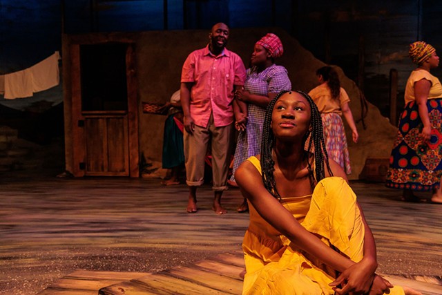 Daniyah Jezel stars as Ti Moune in Blackfriars Theatre's production of "Once on This Island." - PHOTO BY RON HEERKENS JR./GOAT FACTORY MEDIA