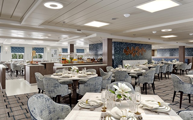 A dining room aboard a Pearl Seas Cruises ship. - PHOTO PROVIDED