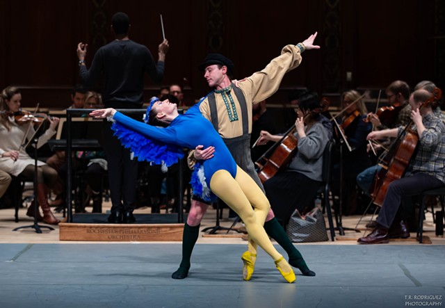 A scene from "Peter and the Wolf" during a recent performance with the RPO at Hochstein. - THOMAS RODRIGUEZ.