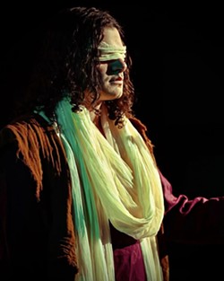 Ian Cannioto as the blind prophet Tiresias. - MUNDELL MODERN PIXELS PHOTOGRAPHY.