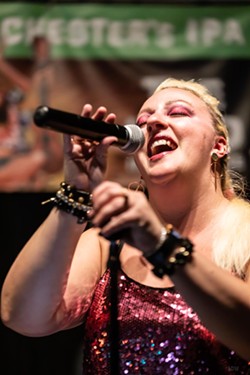 Funhouse frontwoman Allison Sparkles. - PHOTO BY AARON WINTERS