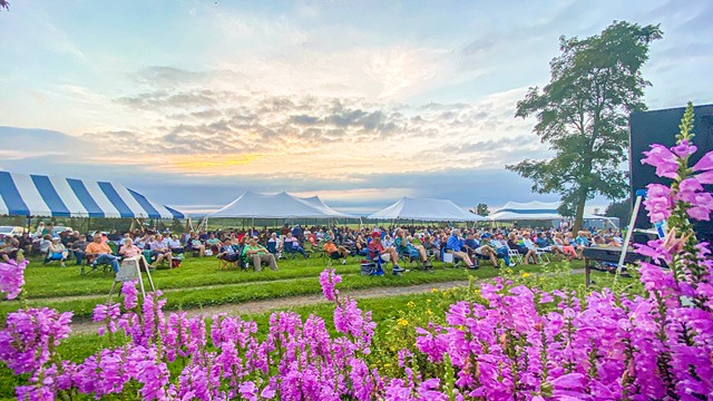 The crowd enjoys a set at 'Pickin' in the Pasture.' - PHOTO PROVIDED