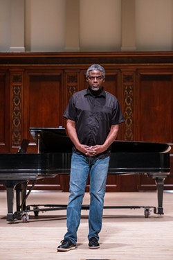 Tony Brown at Hochstein Performance Hall, where he will present multiple shows in August and September. - PHOTO BY RUDY FABRE