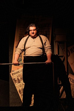 Carl Del Buono as Sweeney Todd. - RON HEERKENS JR. / GOAT FACTORY MEDIA