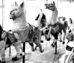 The Dentzel carousel's animals are original to it. - FILE PHOTO