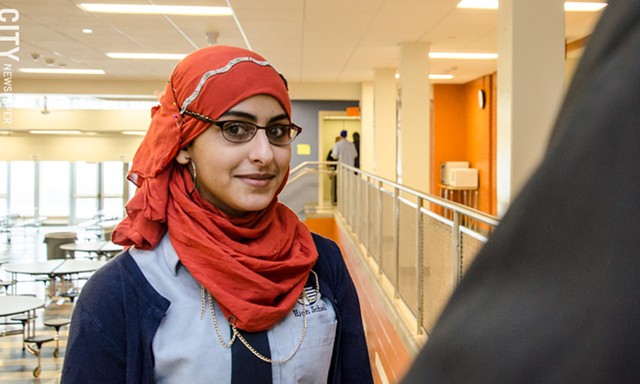 Eman Muthana is a 10th grader at School 58. - PHOTO BY MARK CHAMBERLIN