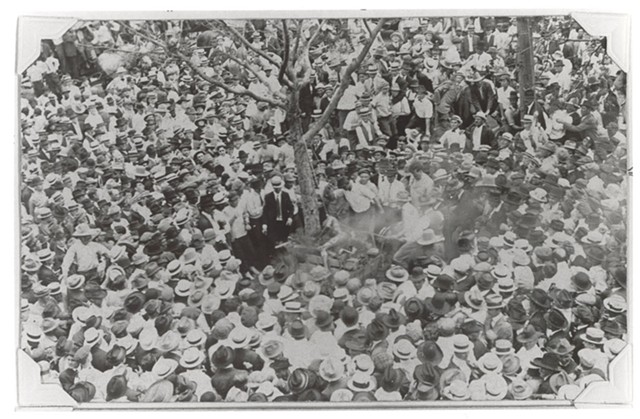 This photograph of Jesse Washington's lynching in 1916 was used in Eison's film, "Shadows of the Lynching Tree." - PHOTO PROVIDED