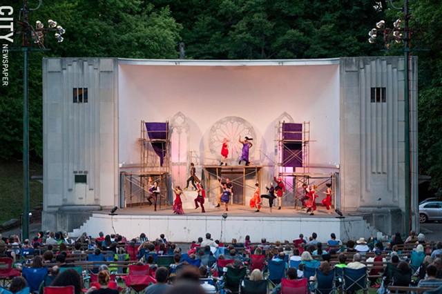 "Romeo and Juliet" was on stage at Highland Bowl during the summer. - PHOTO BY JOSH SAUNDERS