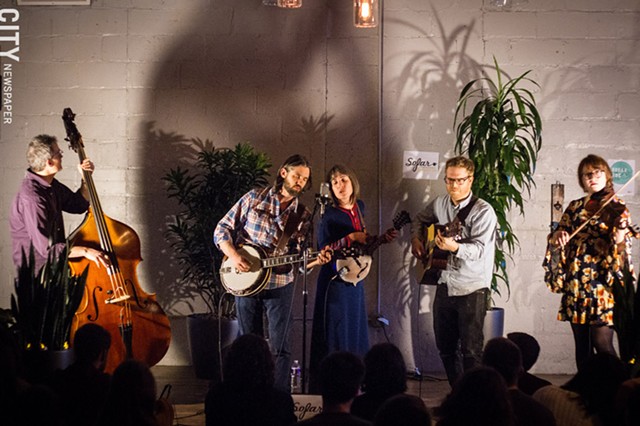 Americana band Crooked North performs during a Sofar Sounds concert. - PHOTO BY KEVIN FULLER