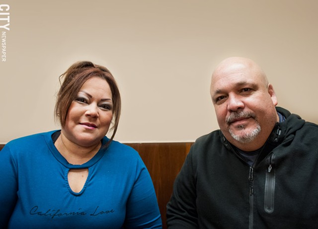 It took about a month for Betsy Bermudez and Julio Velez to find an apartment. They were living in a family member’s attic. - PHOTO BY RYAN WILLIAMSON