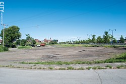 The City of Rochester could turn over a parcel of land on Industrial Street, near West Broad, to a community organization to operate as an encampment site for homeless people. - PHOTO BY JACOB WALSH