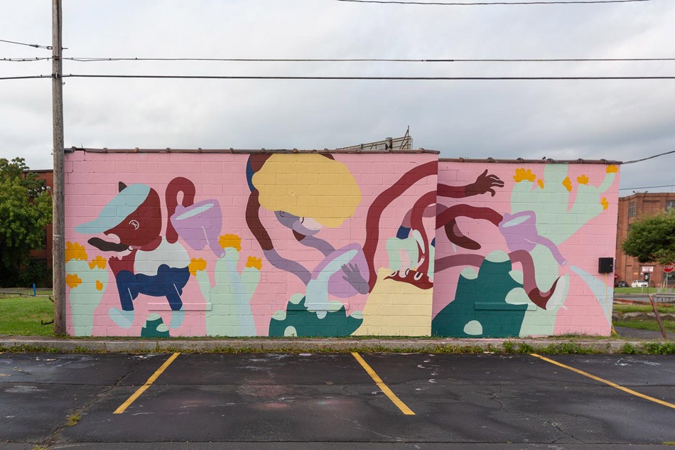 Salut's mural on East Main Street. - PHOTO BY TED WONG
