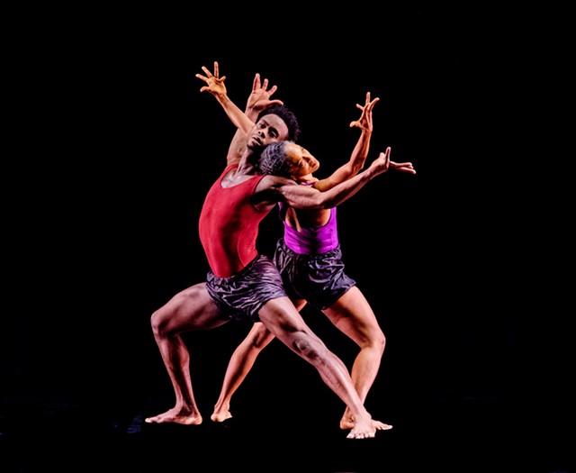Natalie Rogers and Vitolio Jeune of Garth Fagan Dance perform "In Conflict." - PHOTO BY ERICH CAMPING