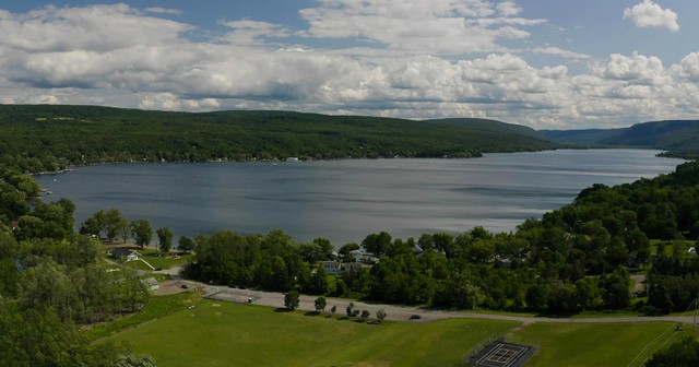 Still from "Journeys Through the Finger Lakes" featuring Honeoye Lake.