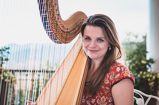 Grace Browning, harp