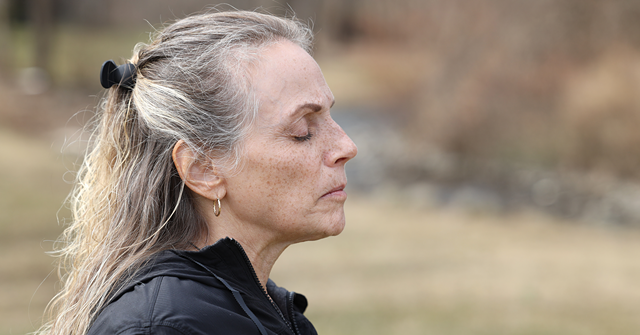 Kathie Gansemer uses mindfulness to help balance the demands of caring for her aging parents. Gansemer uses breathing exercises to incorporate mindfulness into her nature walks.