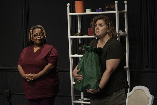 Kenya Malcolm and Stephanie Siuda perform in the US premiere of "Belonging(s)" at the MuCCC on Sept. 18, 2021, as part of the KeyBank Rochester Fringe Festival.