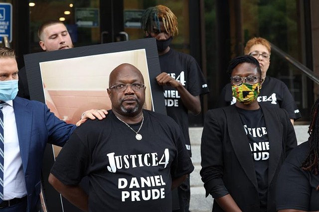 Joe Prude, the brother of Daniel Prude, announced plans to sue the city for his brother's death outside City Hall on Sept. 2, 2020, the day Prude's fatal arrest become public knowledge.