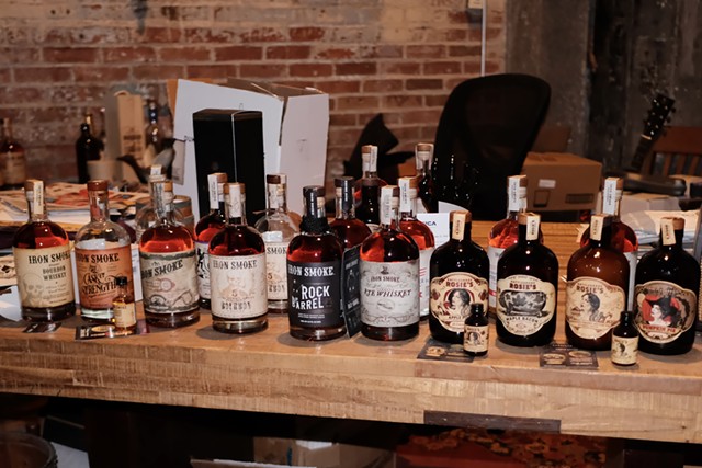 A selection of Iron Smoke Distillery products.