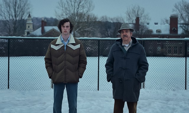 From left, 2024 breakout star Dominic Sessa and Paul Giamatti in 'The Holdovers.'