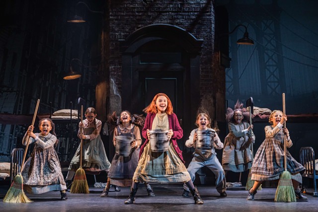 The orphans in the North American Tour of "Annie," which plays at West Herr Auditorium Theatre through December 17.