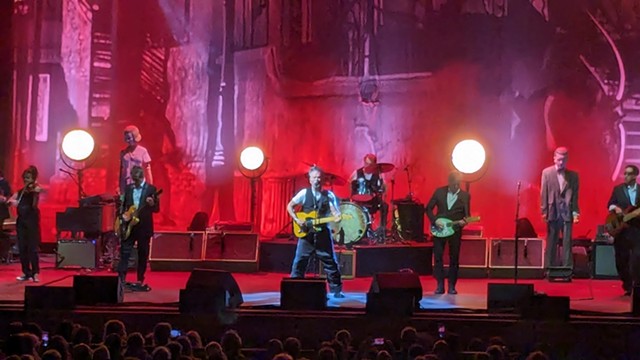 John Mellencamp, center, and his band perform at West Herr Auditorium Theatre on March 8, 2024.