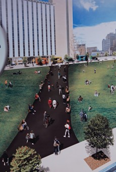 Rendering of Meet Me @ the 5, the new green space at Parcel 5.