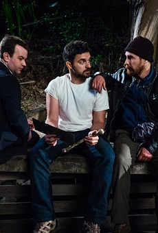 Mike Birbiglia, Jake Johnson, and Sam Rockwell in
&quot;Digging For Fire.&quot;