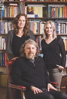 Clockwise from top left: Melissa Hall, Jenna Fisher, and Peter Conners run the independent press BOA Editions, which is celebrating its 40th anniversary this year.