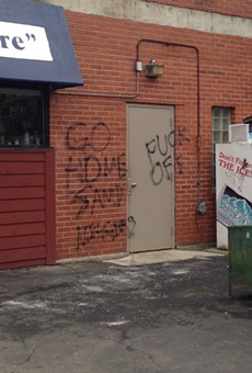 Messages spray-painted on the Corner Store include “Go home, sand niggers,” a slur directed at the Arab-Americans who operate the neighborhood business.