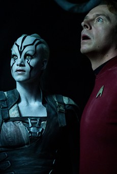 Sofia Boutella and Simon Pegg
in "Star Trek Beyond."