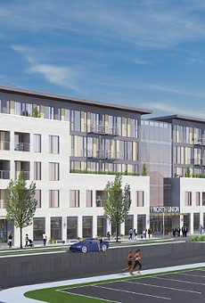 Morgan/Christa propose a mixed-unit development with 117 housing units: studios, and one- and two-bedroom units. Also: 26,000 square feet of retail-office space and underground parking. Christa also plans to move into the city.
